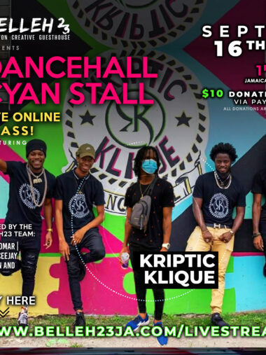 Dancehall Cyan Stall – Kriptic Klique – Sept 16th